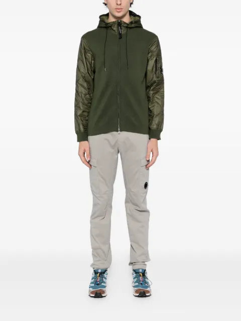 C.P. Company panelled hooded jacket