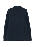 Gran Sasso herringbone-knit single-breasted wool blazer